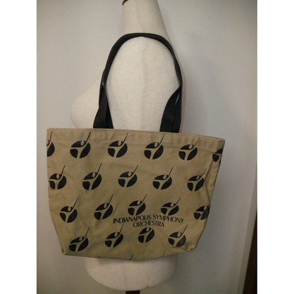 Handbags - Woodchips Designers Vintage Indianapolis Symphony Orchestra Tan Tote Bag